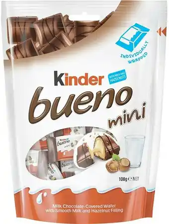 BIG W Kinder Bueno Minis 20 Piece Share Pack 108g offer