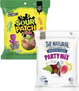 Coles The Natural Confectionery Co. or Sour Patch Kids Lollies 130g-230g offer