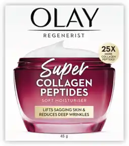 Coles Olay Regenerist Collagen Peptides Moisturiser offer