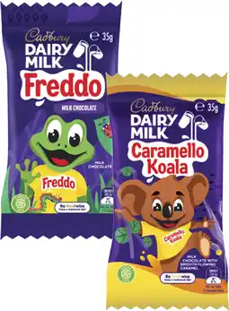 Coles Cadbury Giant Caramello Koala or Freddo 35g offer