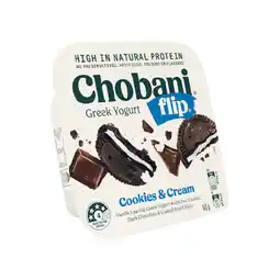 Woolworths Chobani Flip Yogurt offer