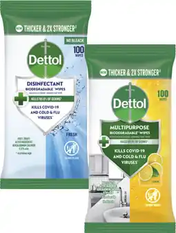 Coles Dettol Multipurpose Wipes offer