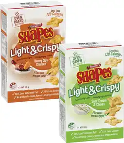 Coles Arnott's Fully Loaded or Light & Crispy Shapes 120g-130g offer