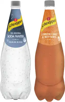 Coles Schweppes Soft Drink or Mixers 1.1 Litre offer