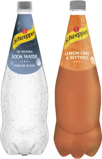 Coles Schweppes Soft Drink or Mixers 1.1 Litre offer