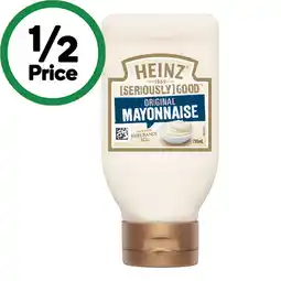 Woolworths Heinz Seriously Good Mayonnaise offer