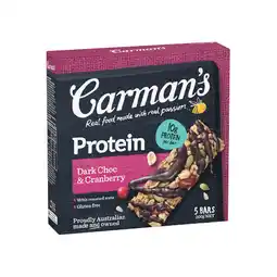 Woolworths Carman’s Protein Bars offer