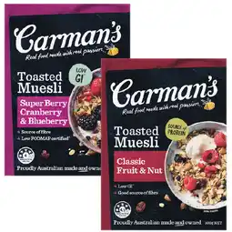 Woolworths Carman’s Muesli offer