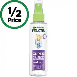 Woolworths Garnier Fructis Curls Method Spray offer