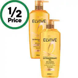 Woolworths L’Oréal Elvive Shampoo or Conditioner 800ml offer