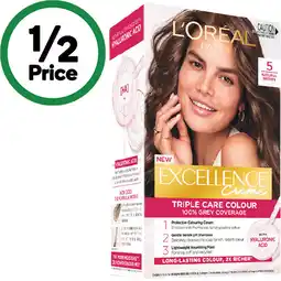 Woolworths L’Oréal Excellence Permanent Hair Colour offer