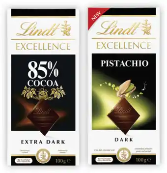 Coles Lindt Excellence Block Chocolate offer