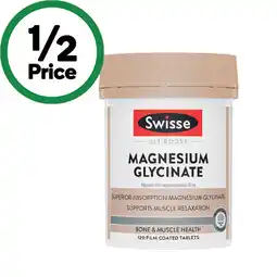 Woolworths Swisse Ultiboost Magnesium Glycinate Tablets offer