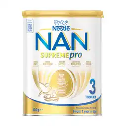 Woolworths Nestlé NAN SUPREMEpro Stage 3 or 4 Toddler Milk Drink 800g offer