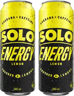 Coles Solo Energy Drink offer