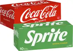Coles Coca-Cola, Fanta or Sprite Soft Drink 10x375mL offer