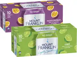 Coles Mt Franklin Sparkling Water offer