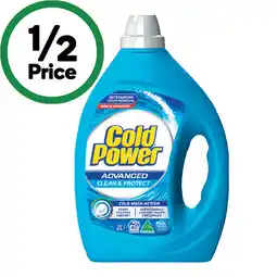 Woolworths Cold Power Laundry Liquid 2 Litre or Powder 2 kg offer