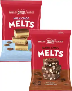 Coles Nestlé Baker's Choice Baking Chocolate Melts offer
