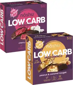 Coles Noshu Low Carb Indulgence Bars-160g offer