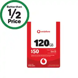 Woolworths Vodafone $50 Starter Pack offer