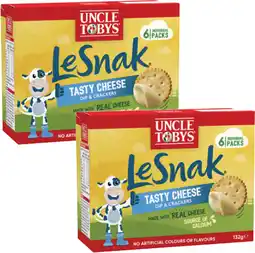 Coles Uncle Tobys Le Snak offer
