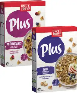 Coles Uncle Toby's Plus Cereal-705g offer