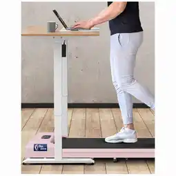 Woolworths 38cm Belt BLACK LORD Electric Treadmill Walking Pad Under Desk Fitness Remote Control (Pink) offer
