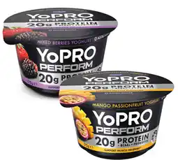 Coles YoPro Perform High Protein Yoghurt No Added Sugar offer