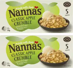 Coles Nanna's Classic Apple Crumble 550g offer