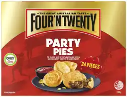 Coles Four'N Twenty Party Pies 1.12kg offer