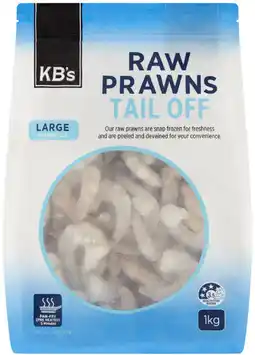 Coles KB's Raw Prawns Tail Off offer