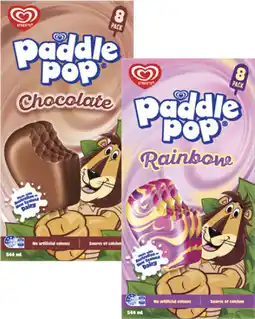 Coles Streets Paddle Pop Sticks 544mL offer