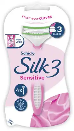 Coles Schick Silk 3 Disposable Sensitive Razor offer