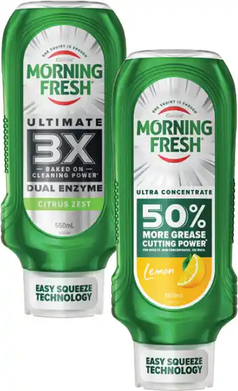 Coles Morning Fresh Easy Squeeze Dishwashing Liquid-600mL offer