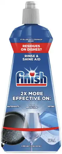 Coles Finish Rinse & Shine Dishwasher Aid offer