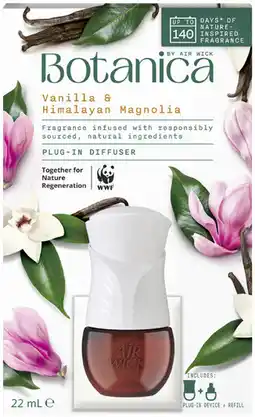 Coles Botanica by Air Wick Plug-In Diffuser & Refill offer