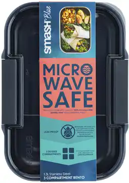 Coles Smash Blue Stainless Steel Bento Box offer