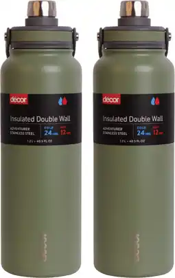 Coles Décor Adventurer Stainless Steel Bottle offer