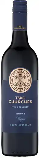 Coles Two Churches The Preacher Shiraz offer