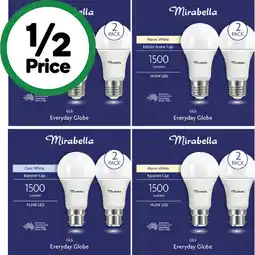 Woolworths Mirabella LED GLS 14W Globes offer