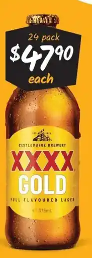 Cellarbrations XXXX Gold offer