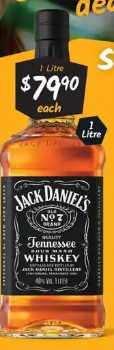 Cellarbrations Jack Daniel's Old No.7 Brand Tennessee Sour Mash Whiskey offer