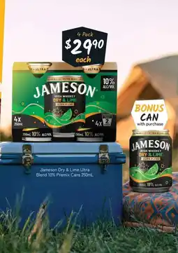 Cellarbrations Jameson Dry & Lime Ultra Blend offer