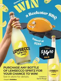 Cellarbrations Lemsecco Spritz Lemon offer