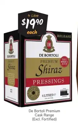 Cellarbrations De Bortoli Premium Shiraz Pressings offer