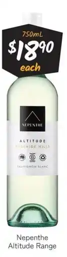 Cellarbrations Nepenthe Altitude Range offer