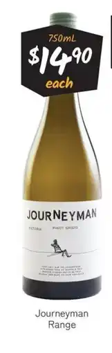 Cellarbrations Journeyman Pinot Grigio offer