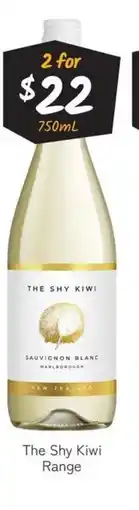 Cellarbrations The Shy Kiwi Sauvignon Blanc offer
