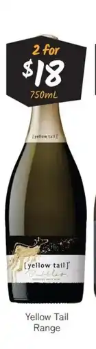 Cellarbrations Yellow Tail Bubbles offer